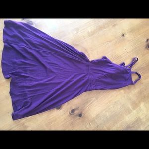 Purple halter dress